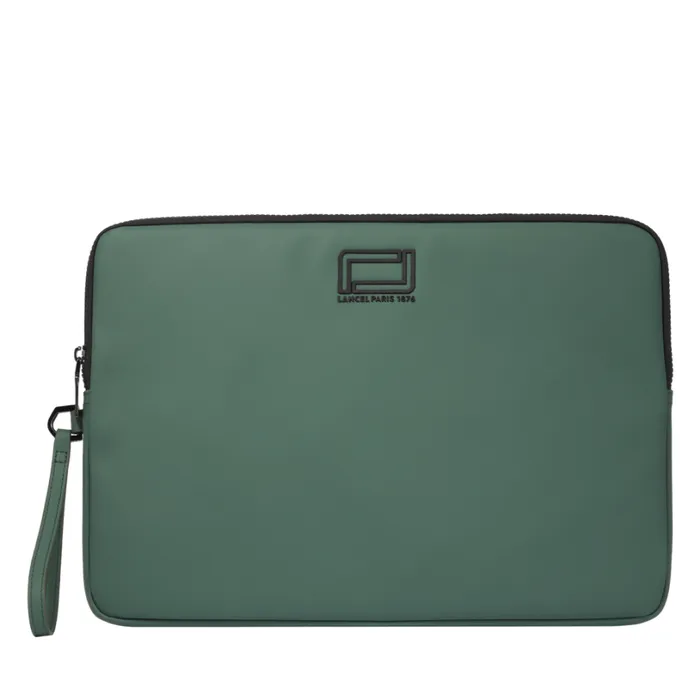 14 Computer Zipped Pouch Dark Jade Men Lancel Business Bags