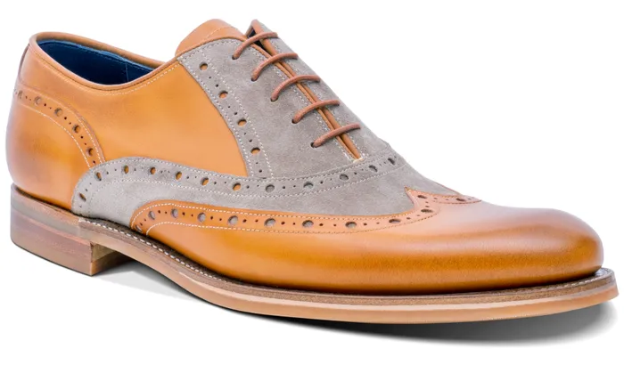 Abingdon 8211 Cedar Calf Polo Suede Men Barker Shoes Mens Brogues