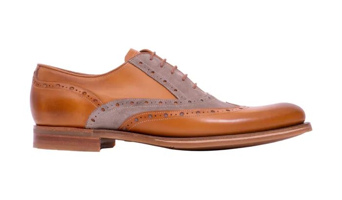 Abingdon 8211 Cedar Calf Polo Suede Men Barker Shoes Mens Brogues