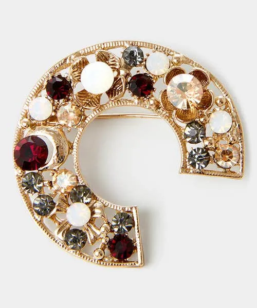 Accessories and Jewellery Apparel A Touch Of Vintage Brooch Set Gold Multi Joebrowns