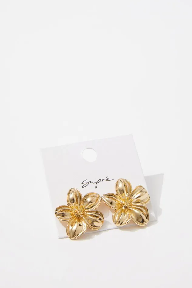 Accessories Supr Accessories Earring Single Pack Goldflower