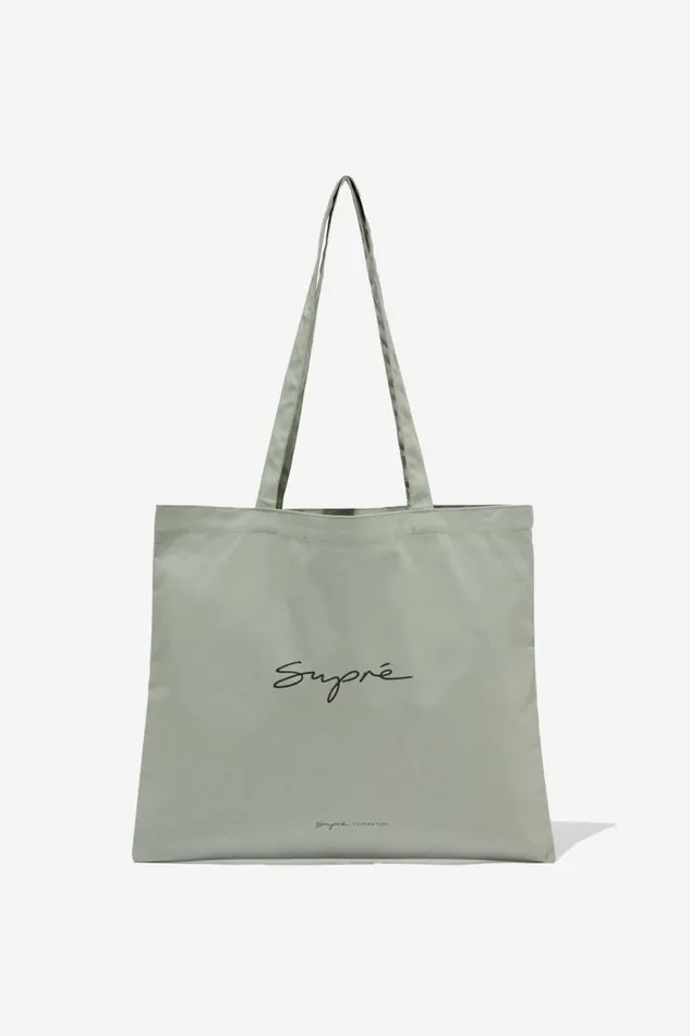 Accessories Supr Accessories Square Foundation Tote Bag Suprekhaki