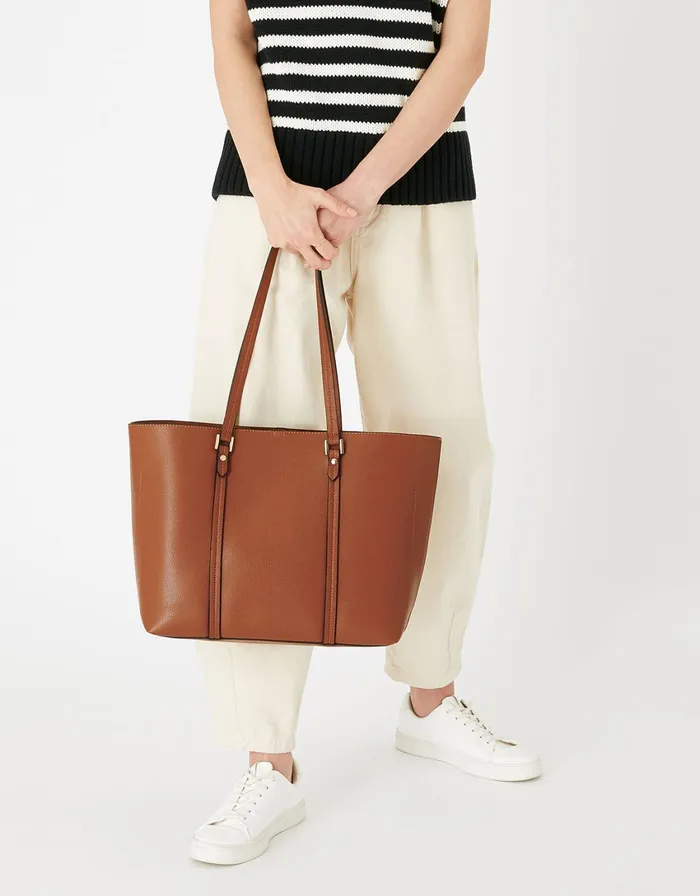 Accessorize Alivia Tote Bag Tan Tan Women Tote and Shopper Bags