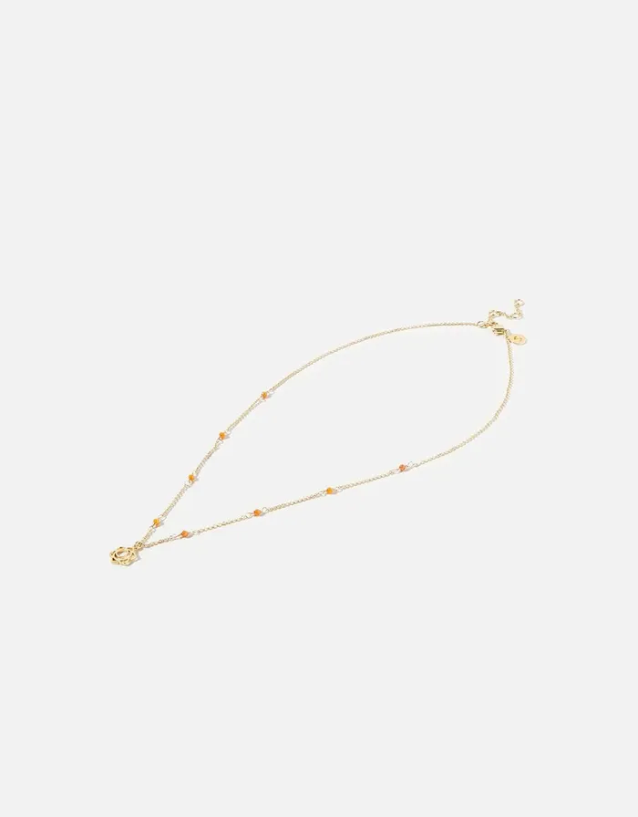 Accessorize Beaded Sacral Chakra Pendant Necklace Women Necklaces