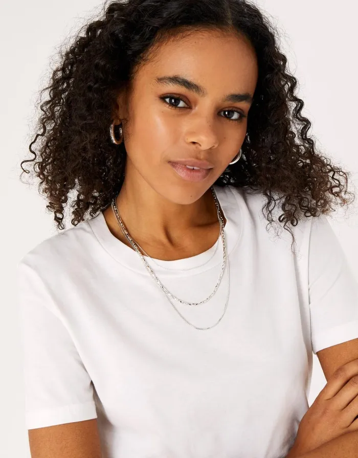 Accessorize Blue Harvest Mixed Chain Necklace Women Necklaces