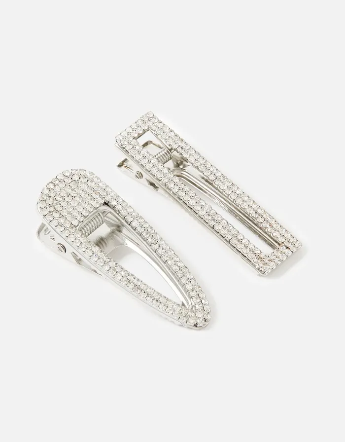 Accessorize BRIDAL Diamante Hair Clips Women Hair Accessories