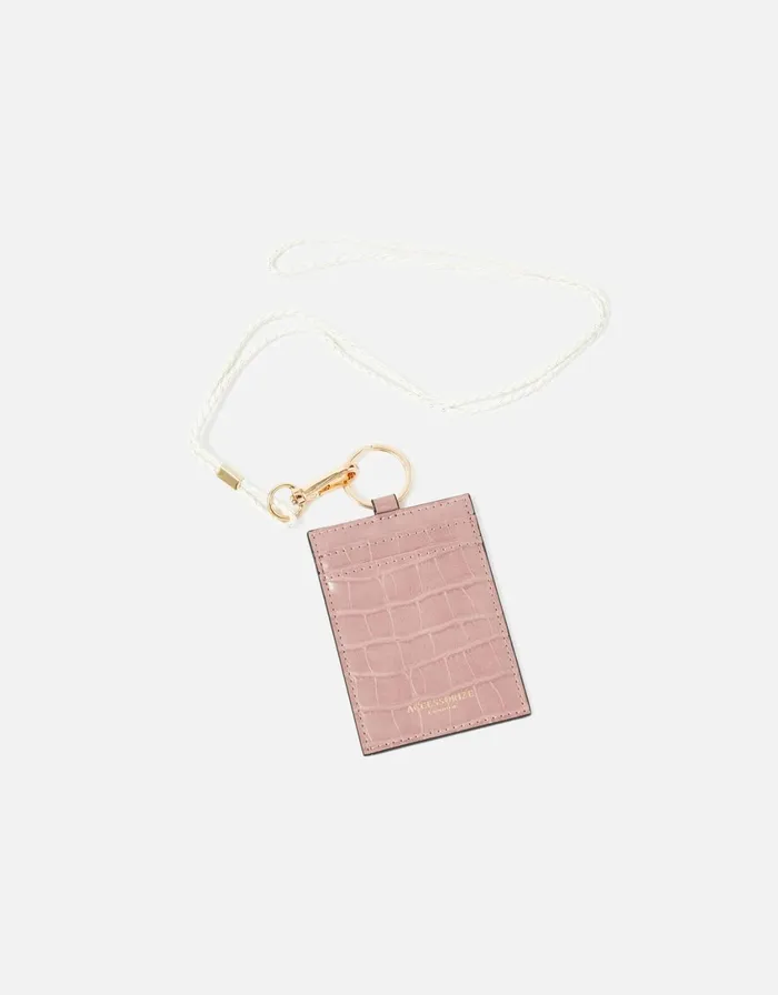 Accessorize Cardholder Lanyard Pink Pink Women Vegan Bags Backpacks and Purses