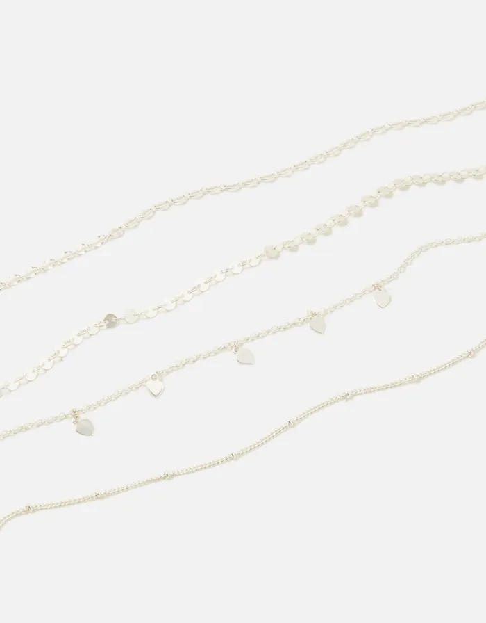 Accessorize Circle Anklet Multipack Women Anklets