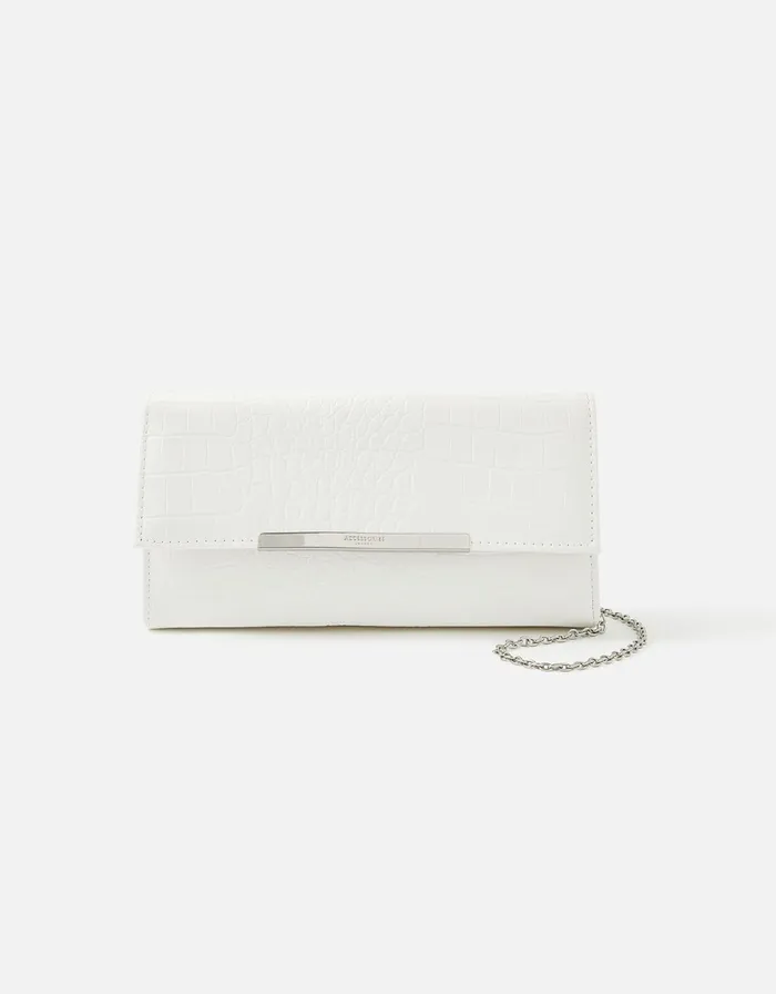 Accessorize Classic Croc Print Clutch Bag Women Clutch Bags