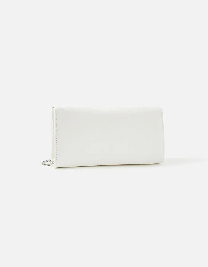 Accessorize Classic Croc Print Clutch Bag Women Clutch Bags