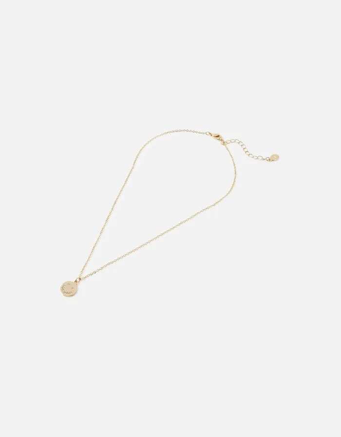 Accessorize Crystal Smiley Pendant Necklace Women Necklaces