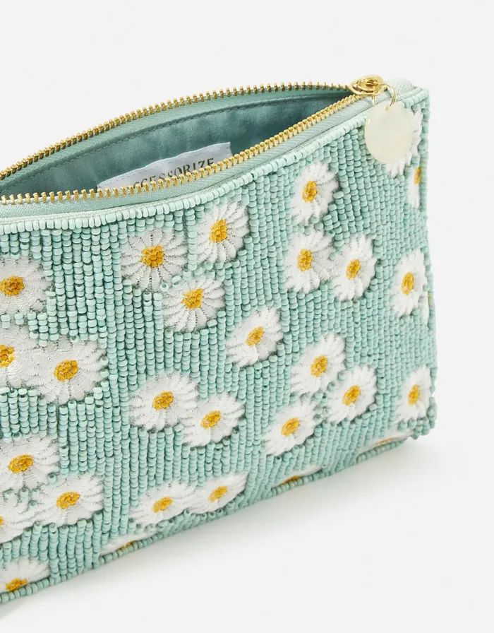 Accessorize Daisy Embellished Pouch Women Purses and Wallets