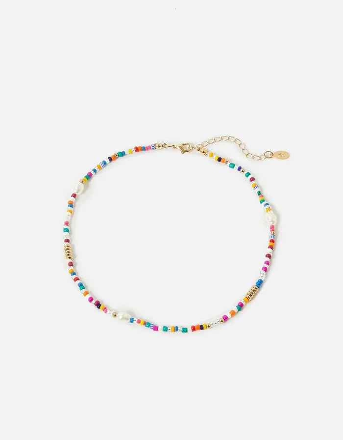 Accessorize Eye Candy Mini Bead And Pearl Round Necklace Women Necklaces