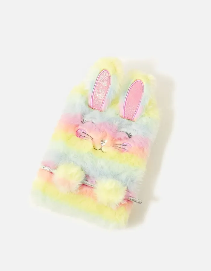 Accessorize Fluffy Bunny Notebook With Pencil GirlsWomen Stationery