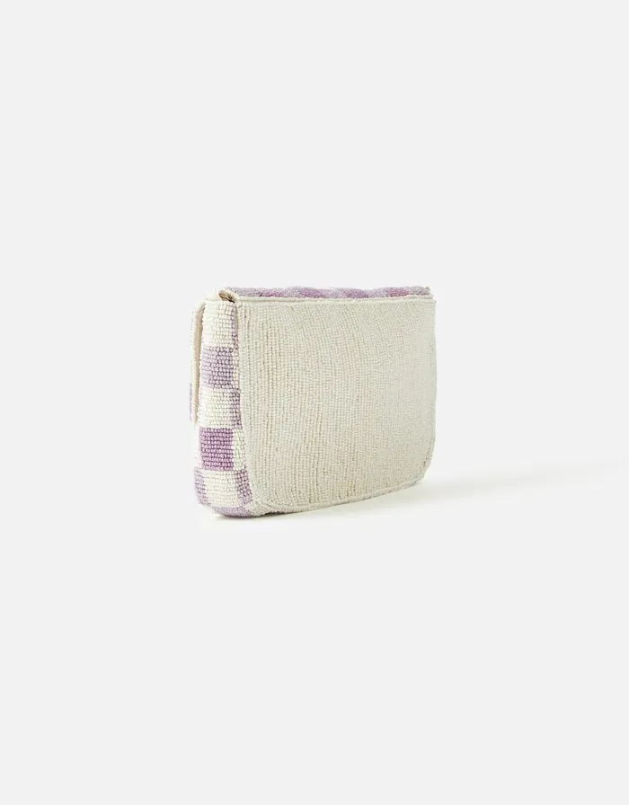 Accessorize Gingham Beaded Clutch Bag Women Clutch Bags