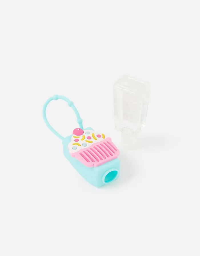 Accessorize Girls Cupcake Hand Sanitiser Keyring Girls Accessories