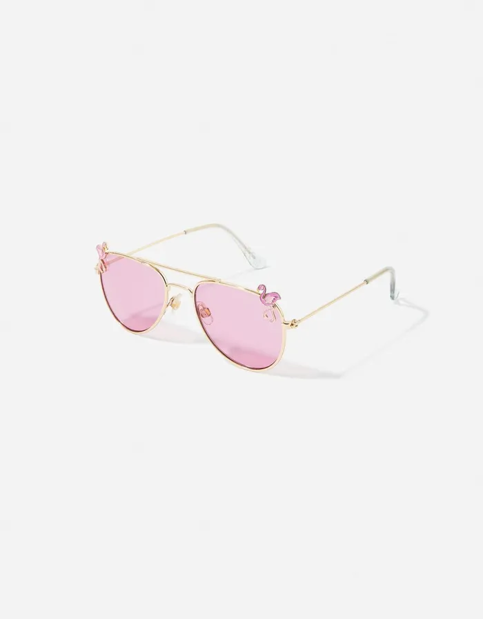Accessorize Girls Flamingo Aviator Sunglasses Girls Accessories