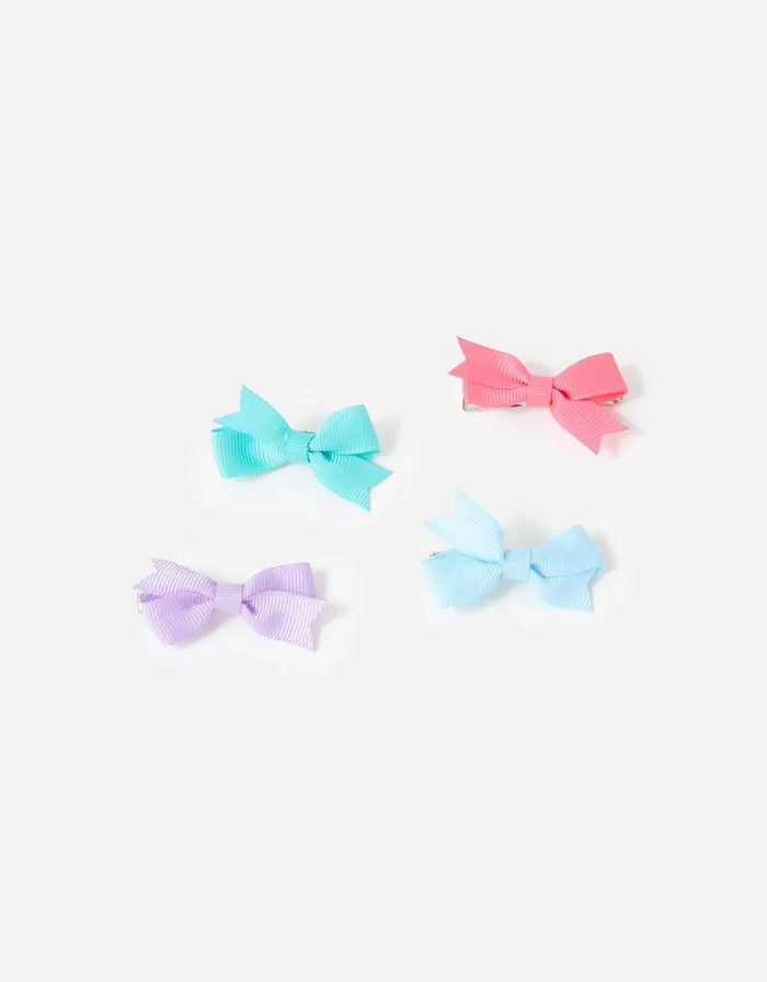Accessorize Girls Grosgrain Hair Bow Set Girls Hair Accessories