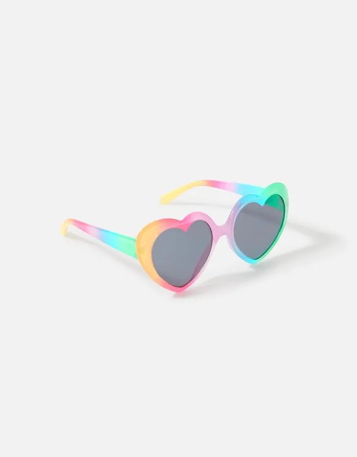 Accessorize Girls Rainbow Ombre Heart Sunglasses Girls Accessories