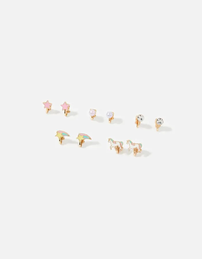 Accessorize Girls Unicorn ClipOn Earrings Girls Jewellery