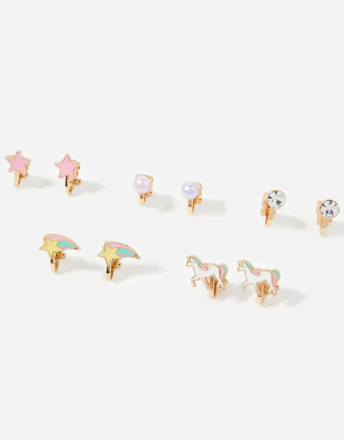 Accessorize Girls Unicorn ClipOn Earrings Girls Jewellery