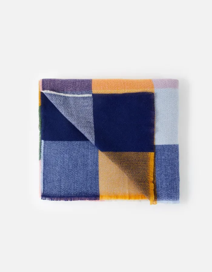 Accessorize Kady Colourblock Check Blanket Scarf Women Scarves