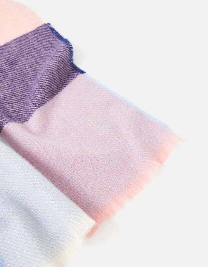 Accessorize Kady Colourblock Check Blanket Scarf Women Scarves