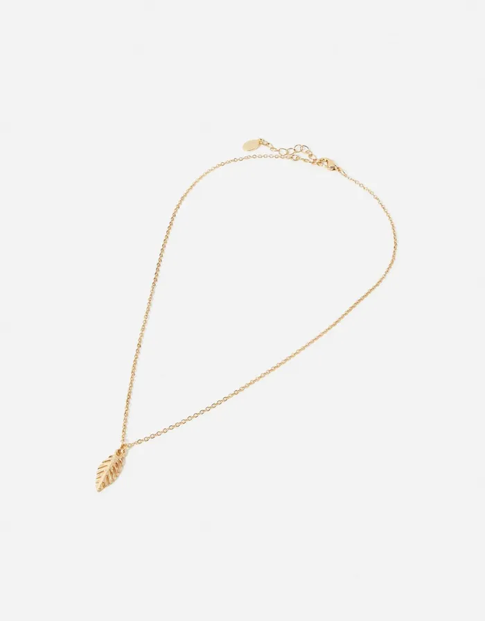 Accessorize Leaf Pendant Necklace Women Necklaces