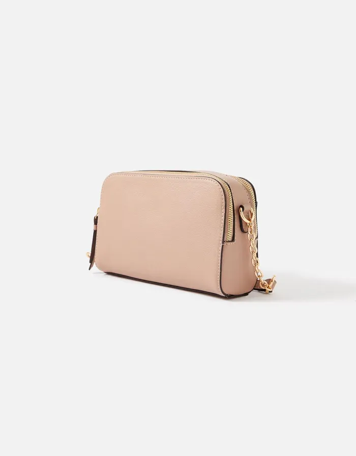 Accessorize Leona Lock CrossBody Bag Nude Nude Women CrossBody Bags