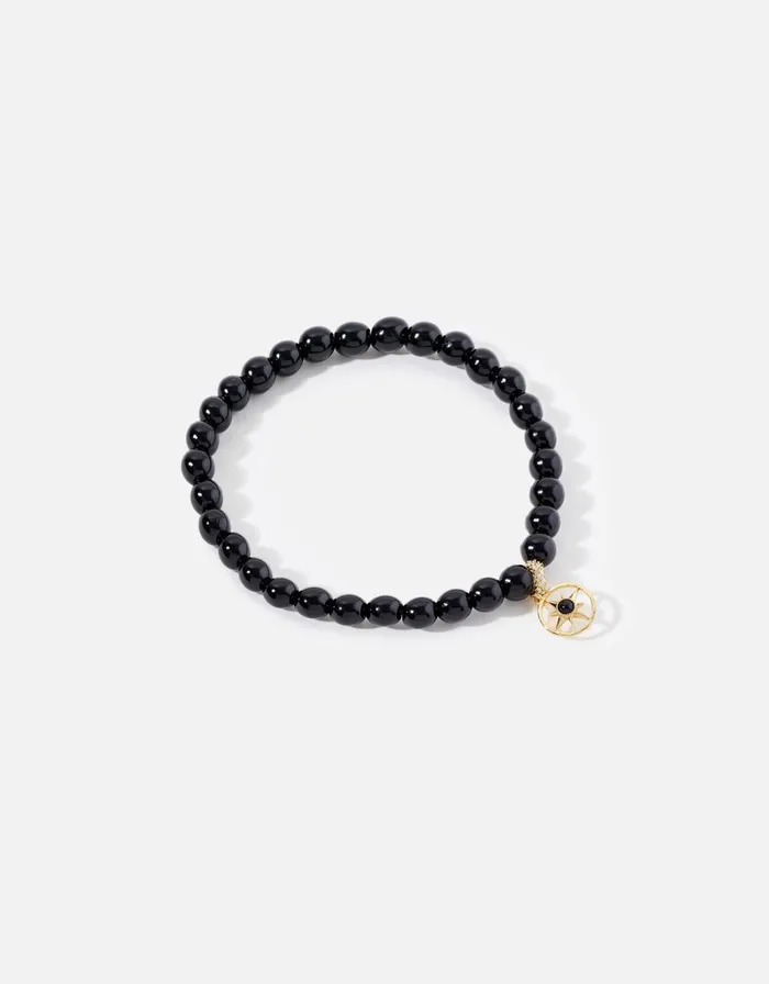 Accessorize Onyx Stone Pendant Bracelet Women Bracelets