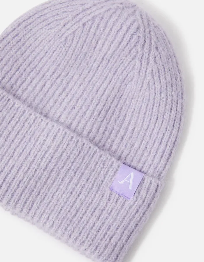 Accessorize Oslo Beanie Hat Purple Lilac Women Hats