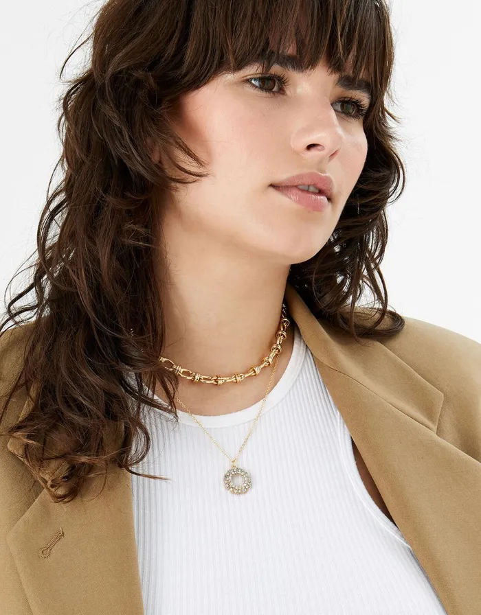 Accessorize Pastel Pop Halo Stud And Pendant Necklace Set Women Necklaces