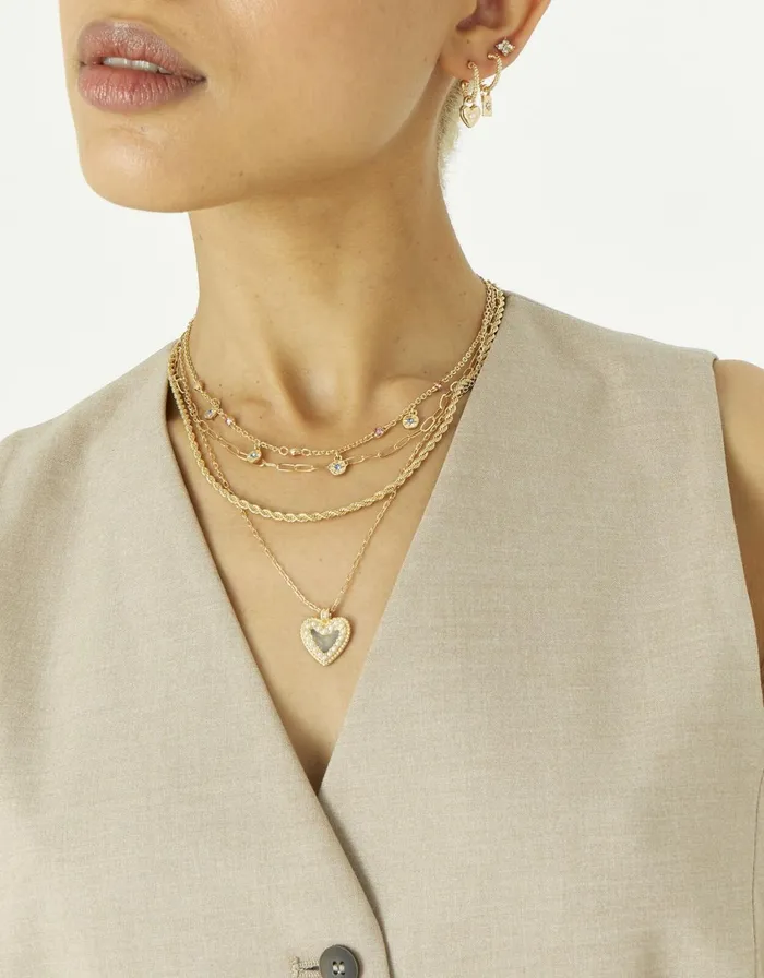Accessorize Pastel Pop Twisted Rope And Pearl Layered Necklace Women Necklaces