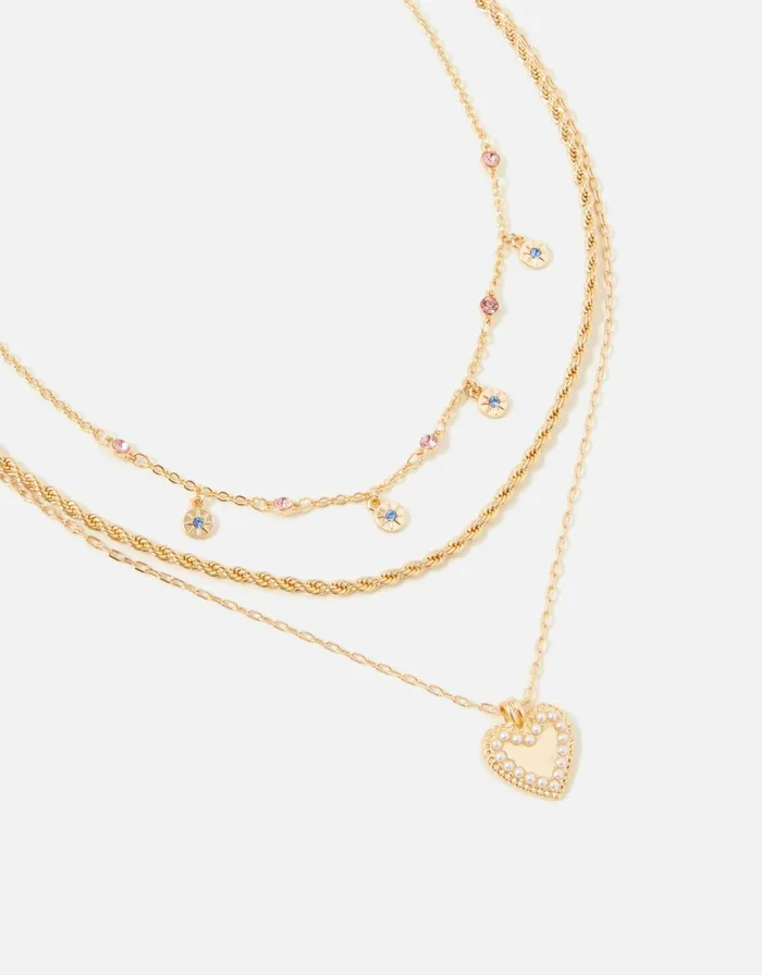 Accessorize Pastel Pop Twisted Rope And Pearl Layered Necklace Women Necklaces