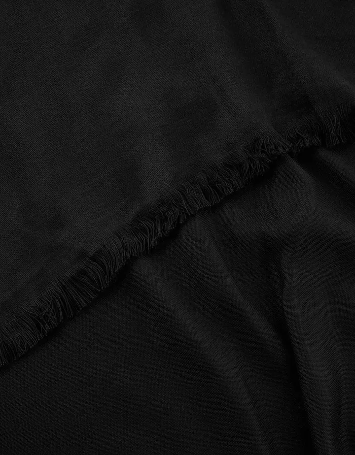Accessorize Plain Woven Scarf Black Women Scarves
