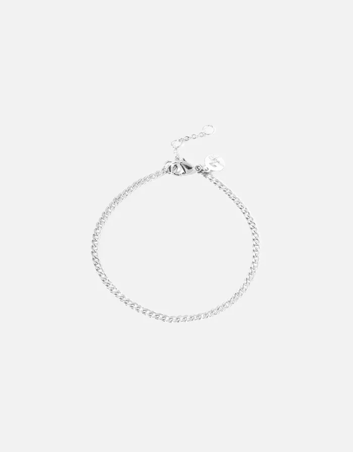 Accessorize PlatinumPlated Curb Chain Bracelet Women Bracelets