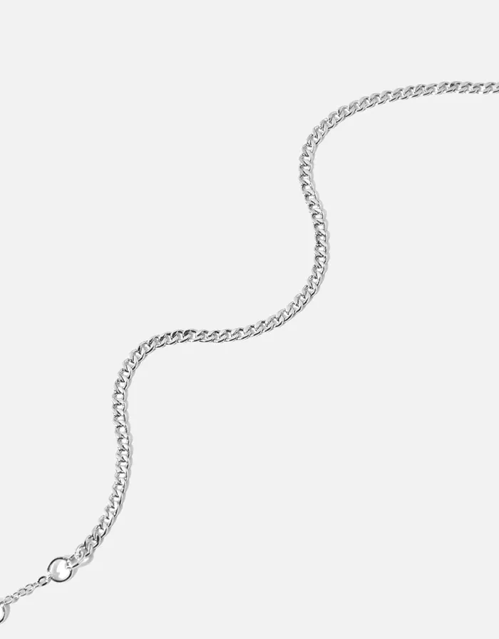 Accessorize PlatinumPlated Curb Chain Bracelet Women Bracelets