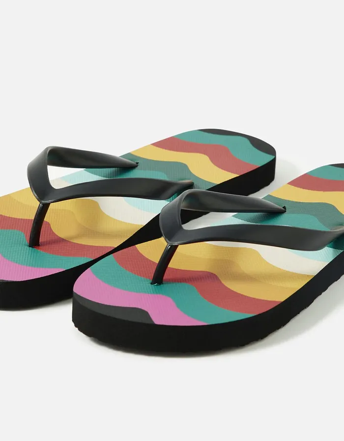 Accessorize Rainbow Wave Eva Flip Flops Multi Brightsmulti Women Sandals and Flip Flops