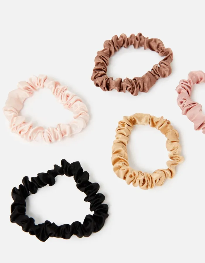 Accessorize Scrunchie Multipack In Pure Silk Women Hair Accessories