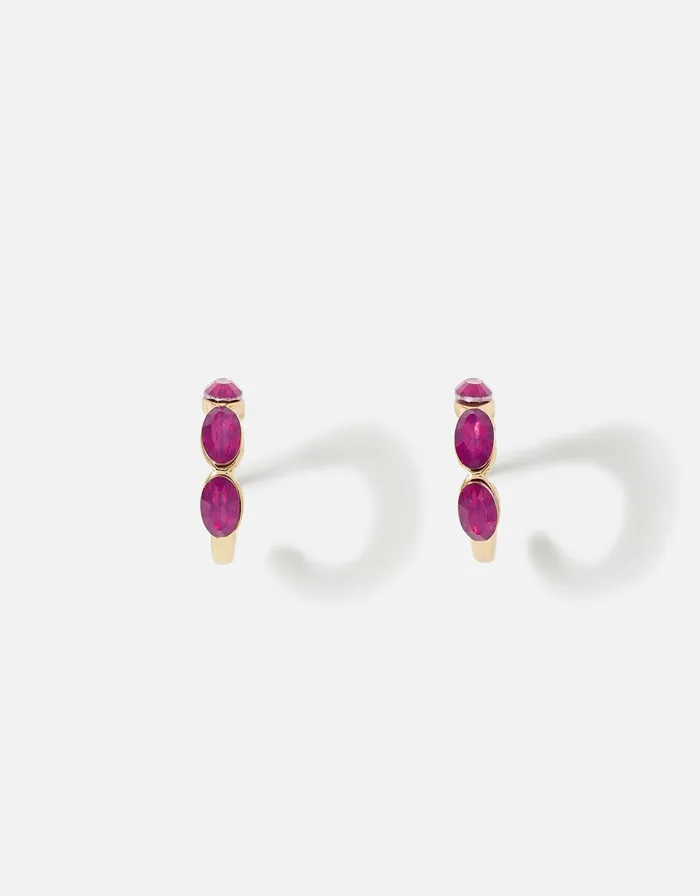 Accessorize Seascape Bubble Stone Huggie Hoops Women Earrings