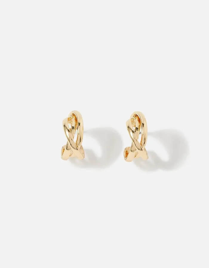 Accessorize Seascape Crossover Small Hoops Women Earrings