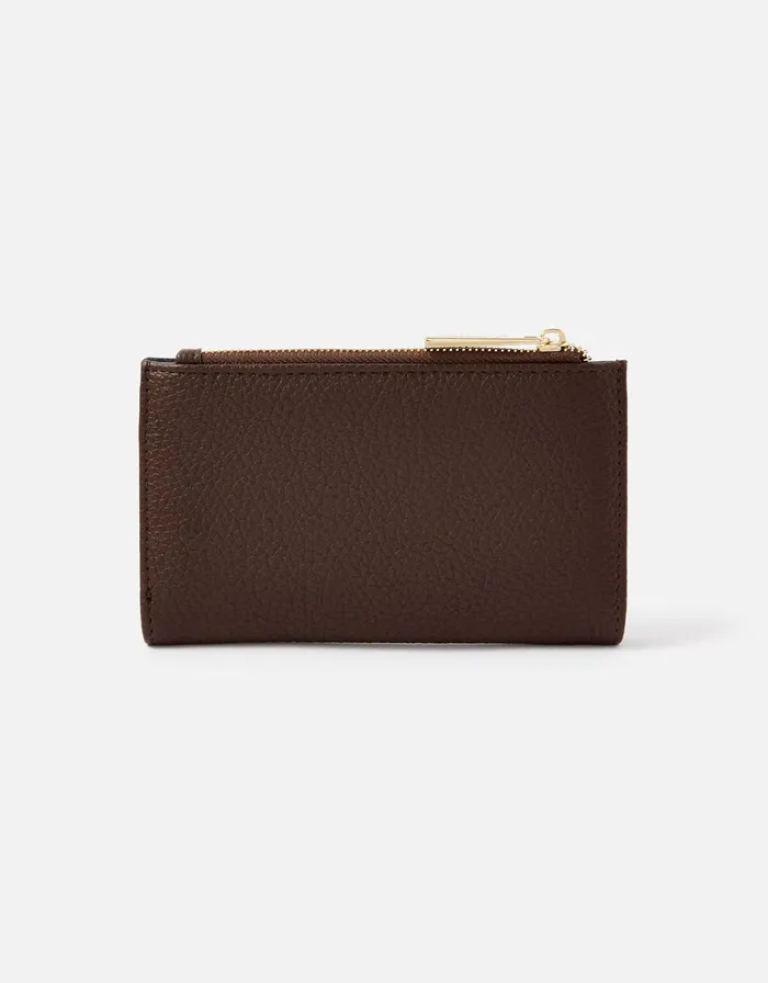 Accessorize Slim BiFold Wallet Brown Chocolate Women Purses and Wallets