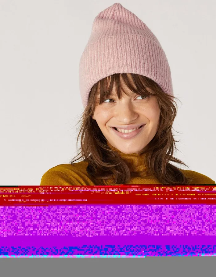 Accessorize Soho Knit Beanie Hat Pale Pink Women Hats