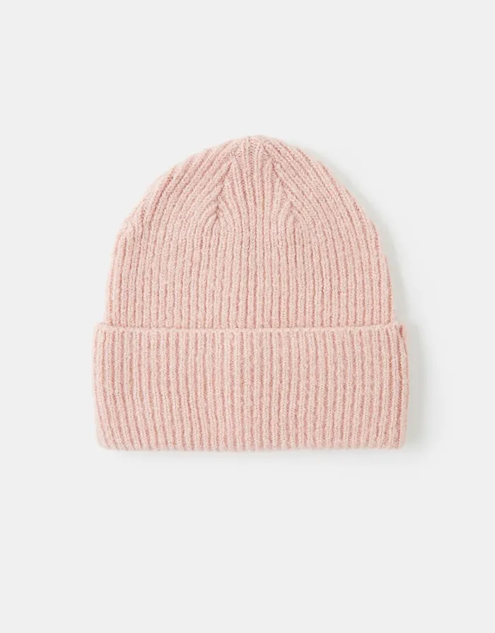 Accessorize Soho Knit Beanie Hat Pale Pink Women Hats