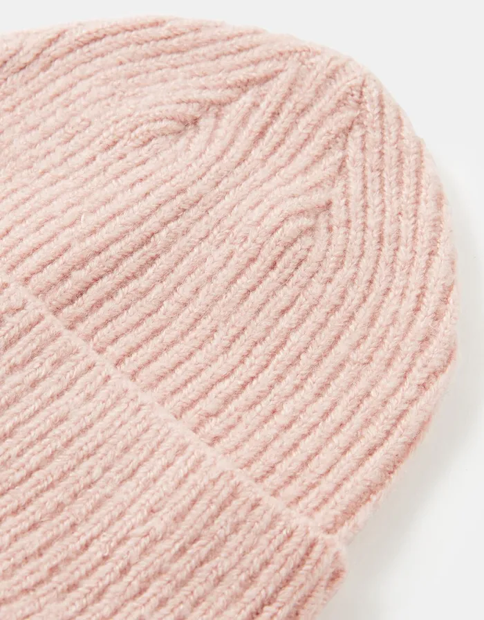 Accessorize Soho Knit Beanie Hat Pale Pink Women Hats