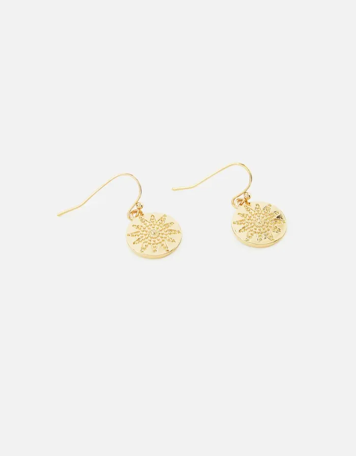 Accessorize Star Imprint Coin Drop Earrings Women Earrings