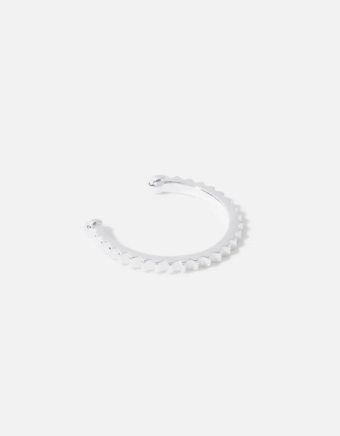 Accessorize Sterling Silver Rigid Ear Cuff Women Earrings