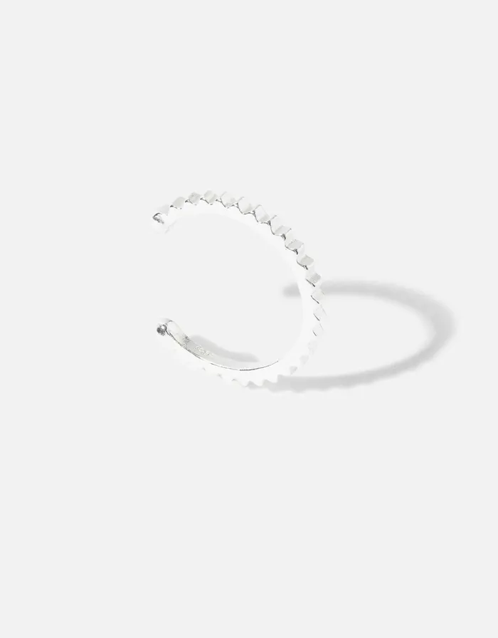 Accessorize Sterling Silver Rigid Ear Cuff Women Earrings