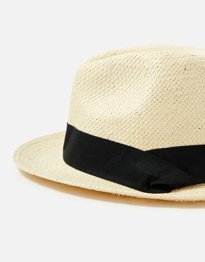 Accessorize Straw Panama Hat With Wide Trim Natural Natural Women Hats
