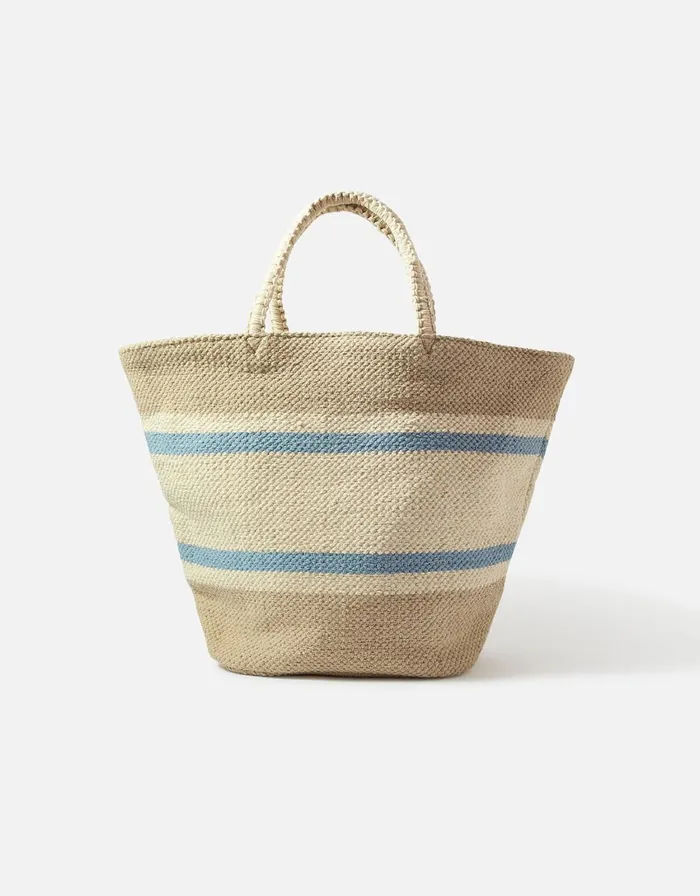 Accessorize Stripe Handheld Bag Women Beach Bags